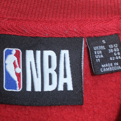 NBA Chicago Bulls Red Sweatshirt Women S Pullover Crew Neck Style
