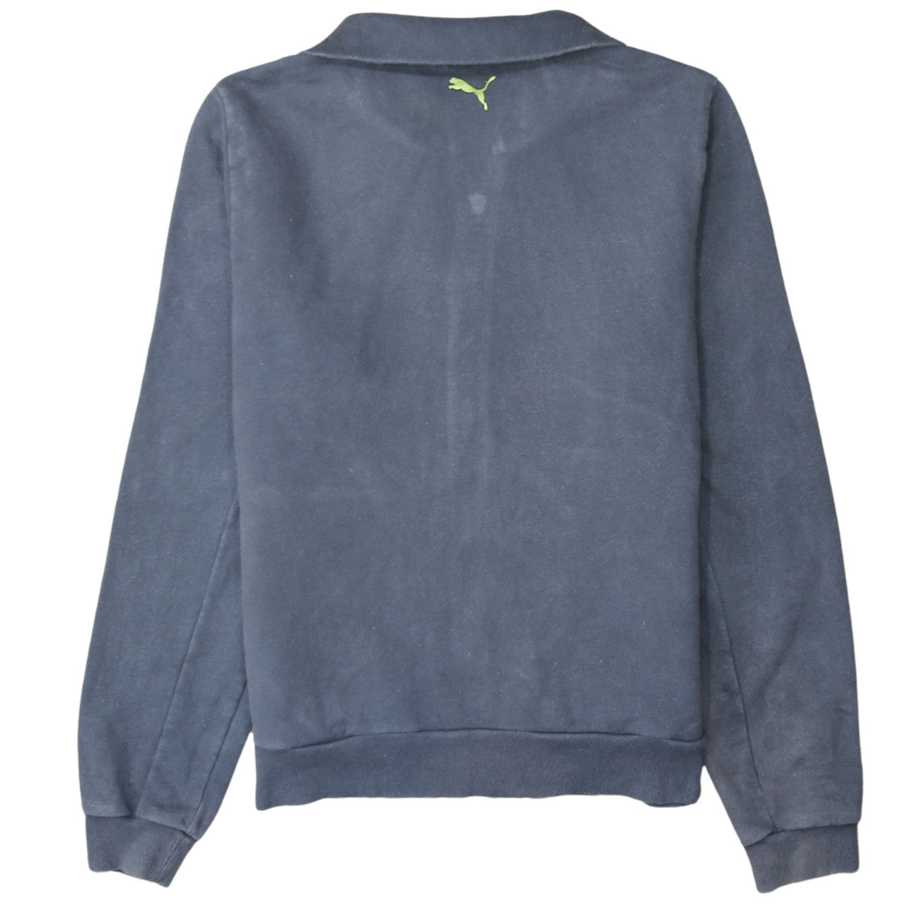 Puma Men's Blue L Track Jacket Full Zip Cotton Blend Sportswear