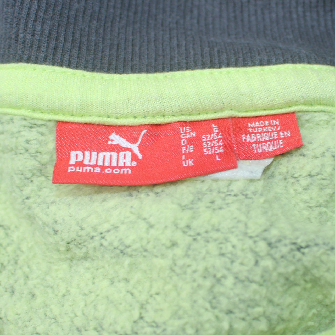 Puma Men's Blue L Track Jacket Full Zip Cotton Blend Sportswear
