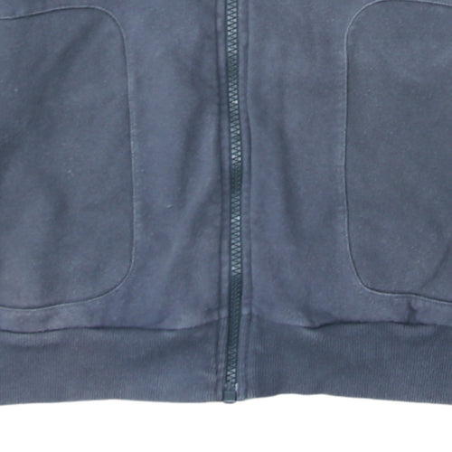 Puma Men's Blue L Track Jacket Full Zip Cotton Blend Sportswear