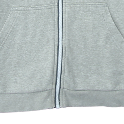 Nike Boys Grey Full Zip Hoodie XL 158-170cm Colourblock Sportswear