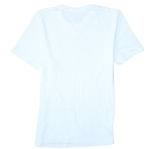 Adidas Men's White Amplifier Tee Small Graphic Logo T-Shirt