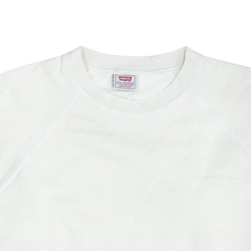 Levi's Men's White Crew Neck Pullover Sweatshirt Size L
