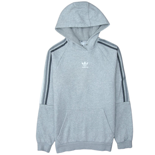 Adidas Mens Grey Pullover Hoodie Small Regular Fit Fleece