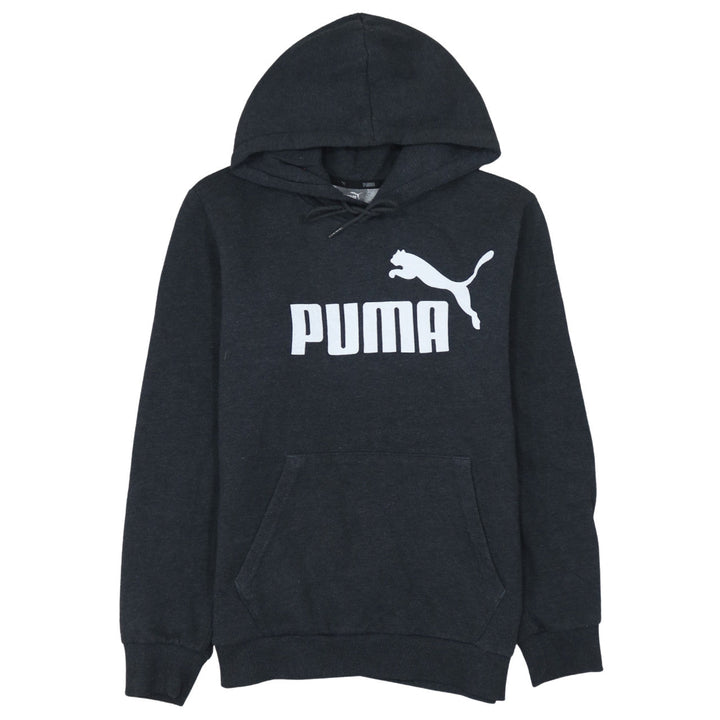 Puma Men's Black Pullover Hoodie Sweatshirt Size M Fleece Lined Casual