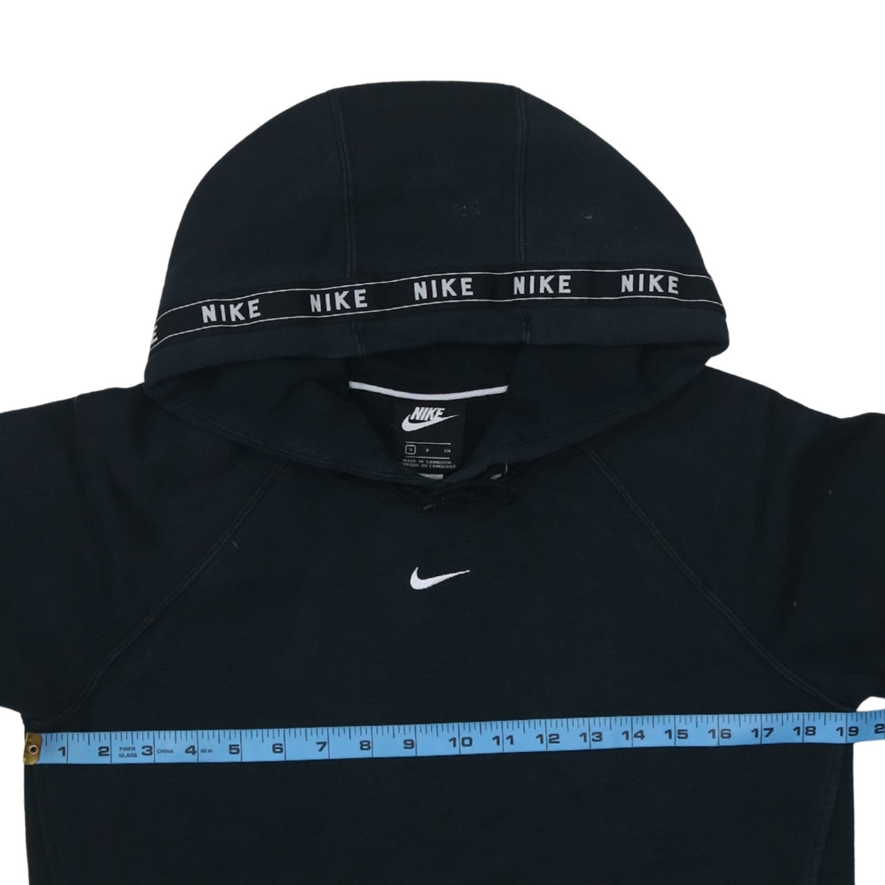 Nike Men's Black Pullover Hoodie S Regular Fit Fleece Sportswear