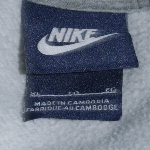 Nike Men's Grey XL Pullover Hoodie Sweatshirt Sports Logo