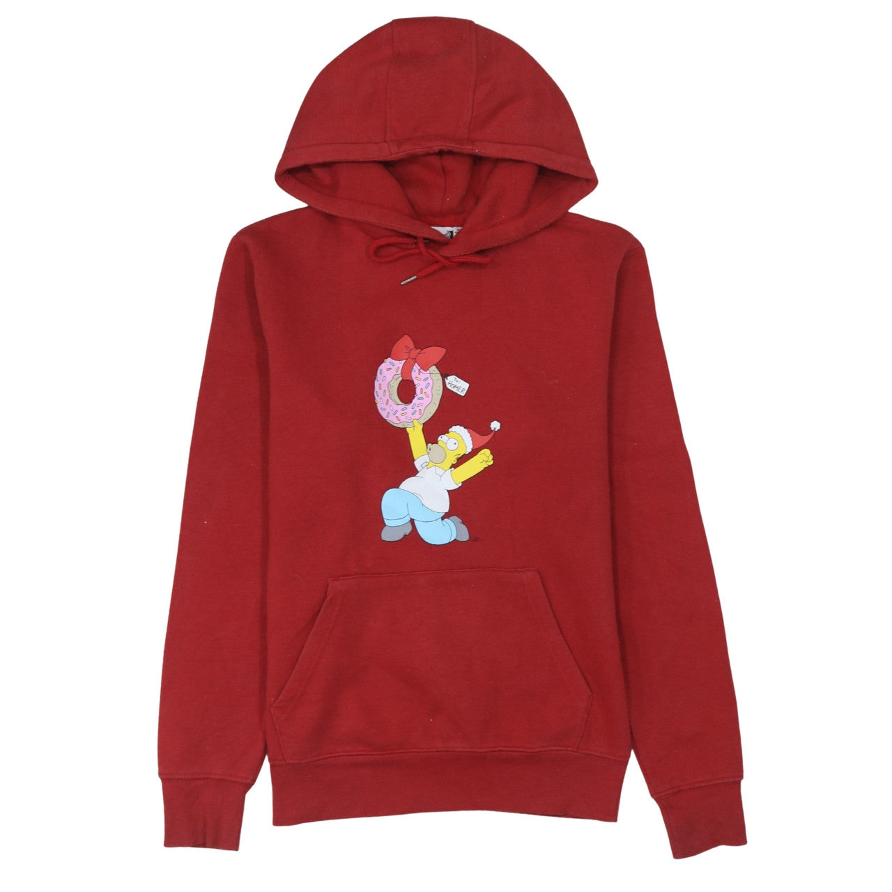 Primark The Simpsons Men's Red Pullover Hoodie XS Homer Graphic