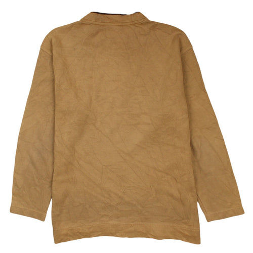 Ellesse Men Beige L Pullover Sweatshirt Classic Crew Neck
