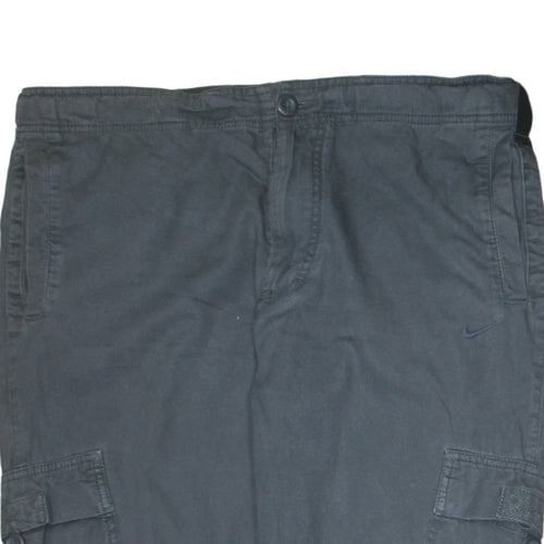 Nike Men's Black Cargo Trousers M 32W Regular Fit Cotton