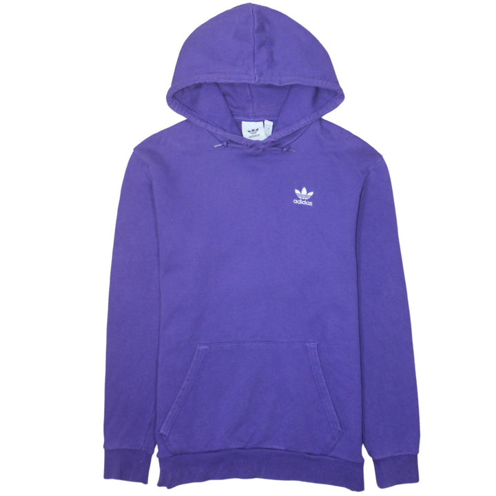 Adidas Men's Purple Pullover Hoodie Size S Regular Fit Logo Sportswear