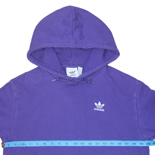 Adidas Men's Purple Pullover Hoodie Size S Regular Fit Logo Sportswear