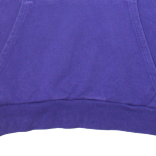 Adidas Men's Purple Pullover Hoodie Size S Regular Fit Logo Sportswear
