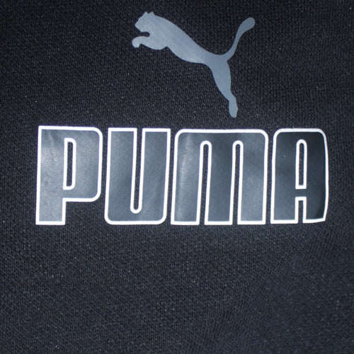 Puma Men's Black Logo Pullover Sweatshirt Medium