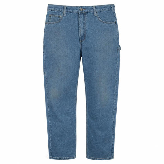 Front view of Field & Drest Men Blue Medium 33x32 Regular Straight Denim Jeans