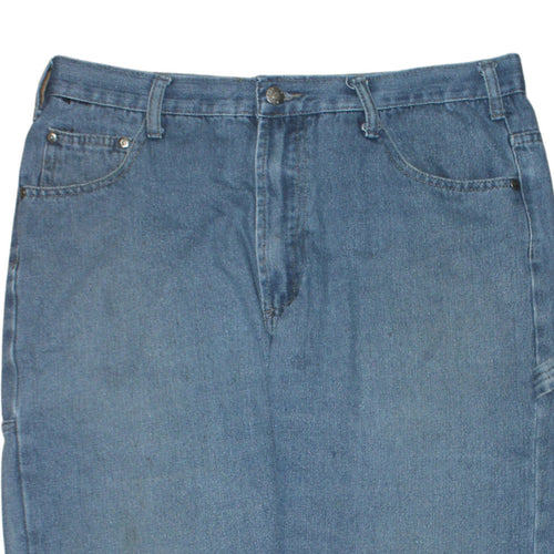 Field & Drest Men Blue Medium 33x32 Regular Straight Denim Jeans