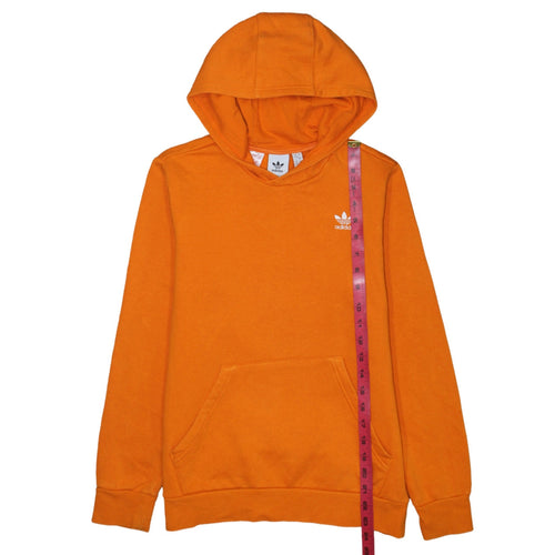 Adidas Boys Orange Hooded Pullover Sweatshirt 13-14 Years Classic Fit
