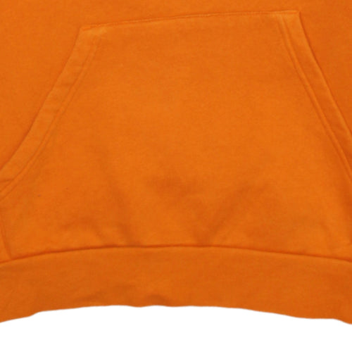 Adidas Boys Orange Hooded Pullover Sweatshirt 13-14 Years Classic Fit