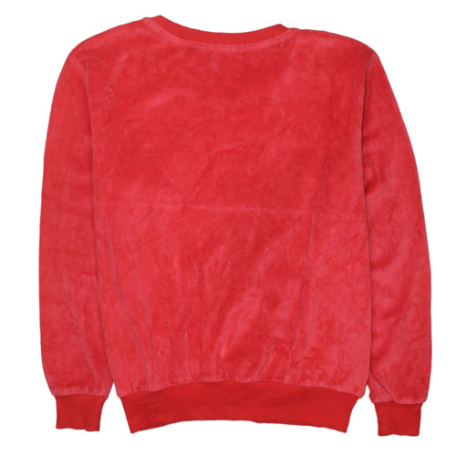 Disney Womens Red Velour Mickey Mouse Pyjama Top XS