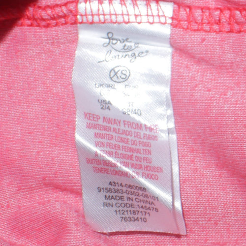 Disney Womens Red Velour Mickey Mouse Pyjama Top XS