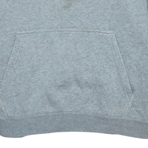Nike Men's Grey Pullover Hoodie M Regular Fit Fleece Sweatshirt