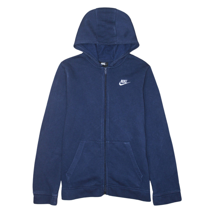 Nike Boys Blue Full Zip Hoodie Sweatshirt XL 158-170cm Standard Fit