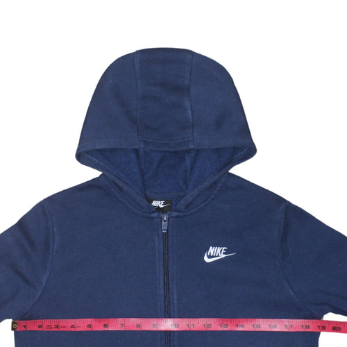 Nike Boys Blue Full Zip Hoodie Sweatshirt XL 158-170cm Standard Fit