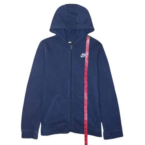Nike Boys Blue Full Zip Hoodie Sweatshirt XL 158-170cm Standard Fit