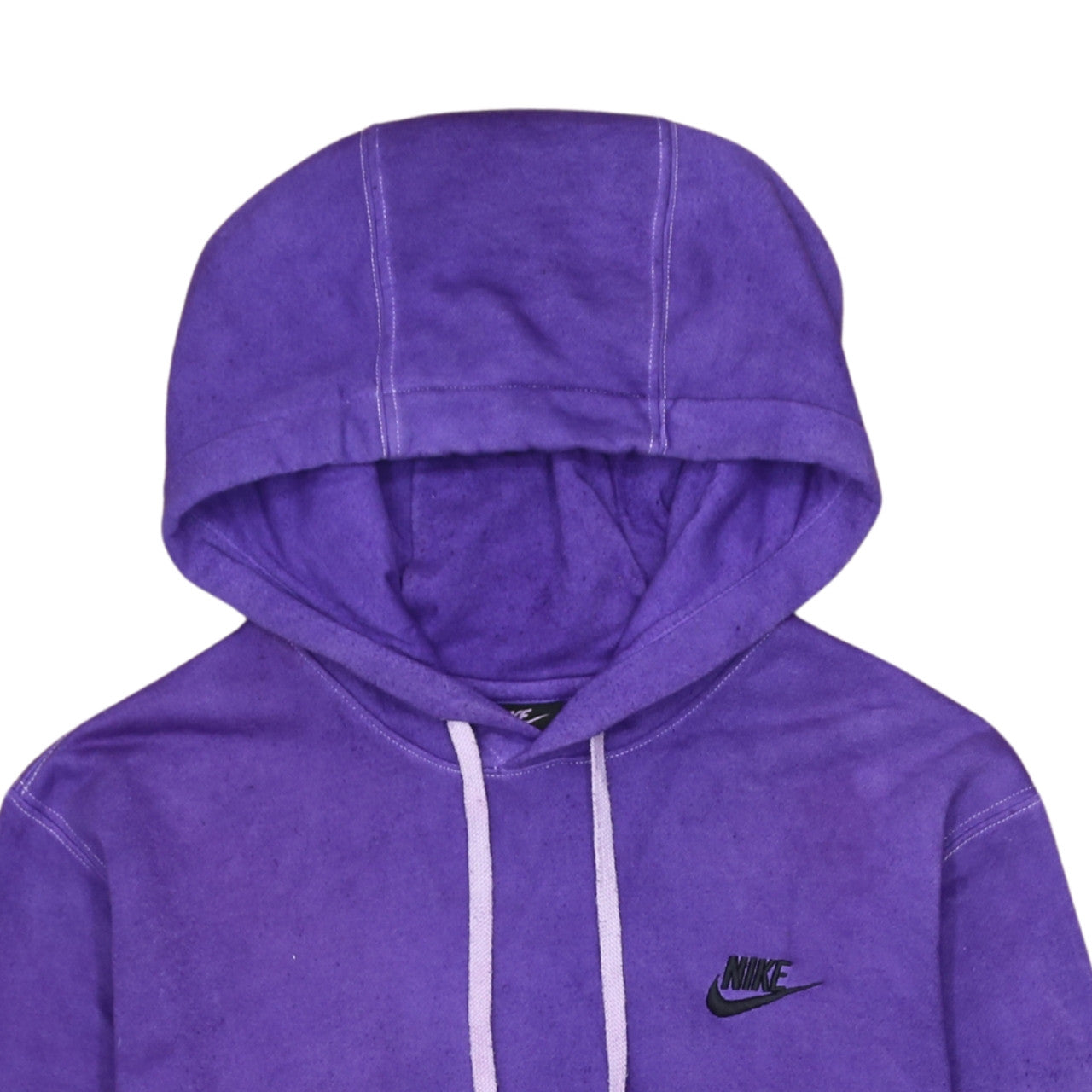 Nike Women's Purple Pullover Hoodie Small Logo Sweatshirt