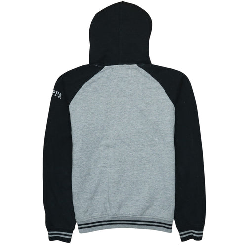 Kappa Men's Grey Pullover Hoodie Medium Sports Logo Sweatshirt