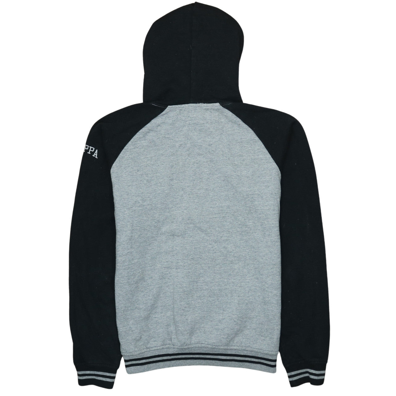 Kappa Men's Grey Pullover Hoodie Medium Sports Logo Sweatshirt