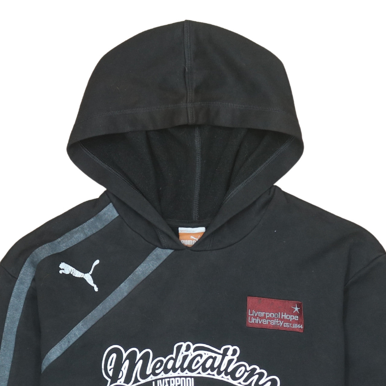 Puma Men's Black XL Pullover Hoodie Liverpool Hope University Graphic