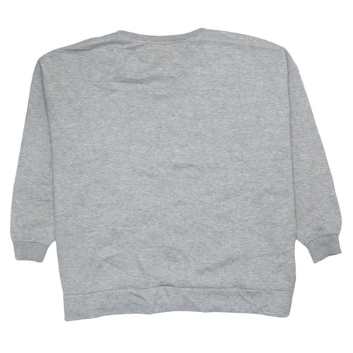 Disney Womens Grey Mickey Mouse XL Pullover Sweatshirt