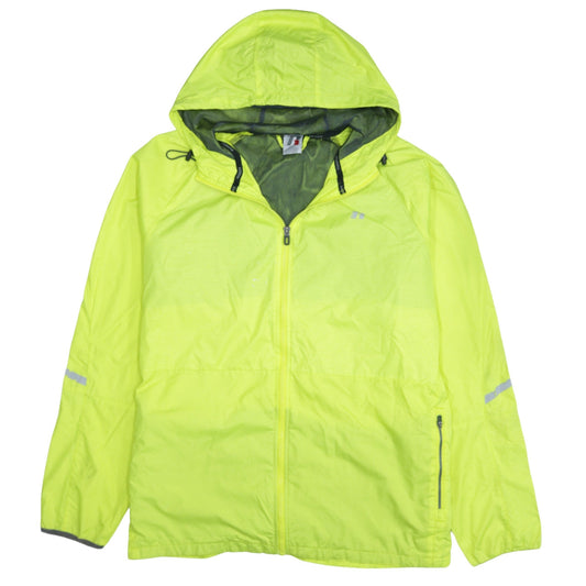 Russell Men's Yellow XL Windbreaker Hooded Sports Jacket