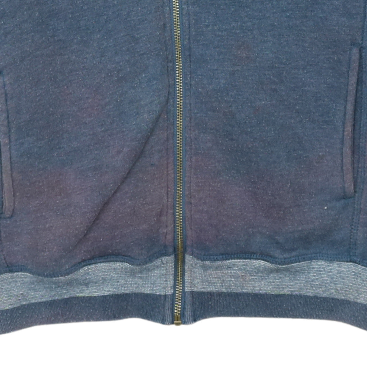 Diesel Men's Blue Full Zip Hoodie Size S Ring Spun Cotton