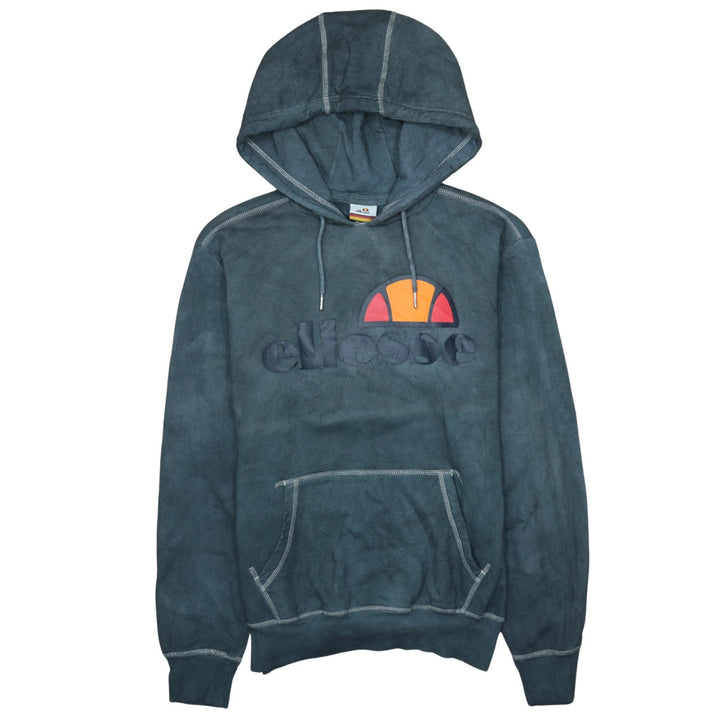 Ellesse Womens Blue Pullover Hoodie Size 12 Embroidered Logo