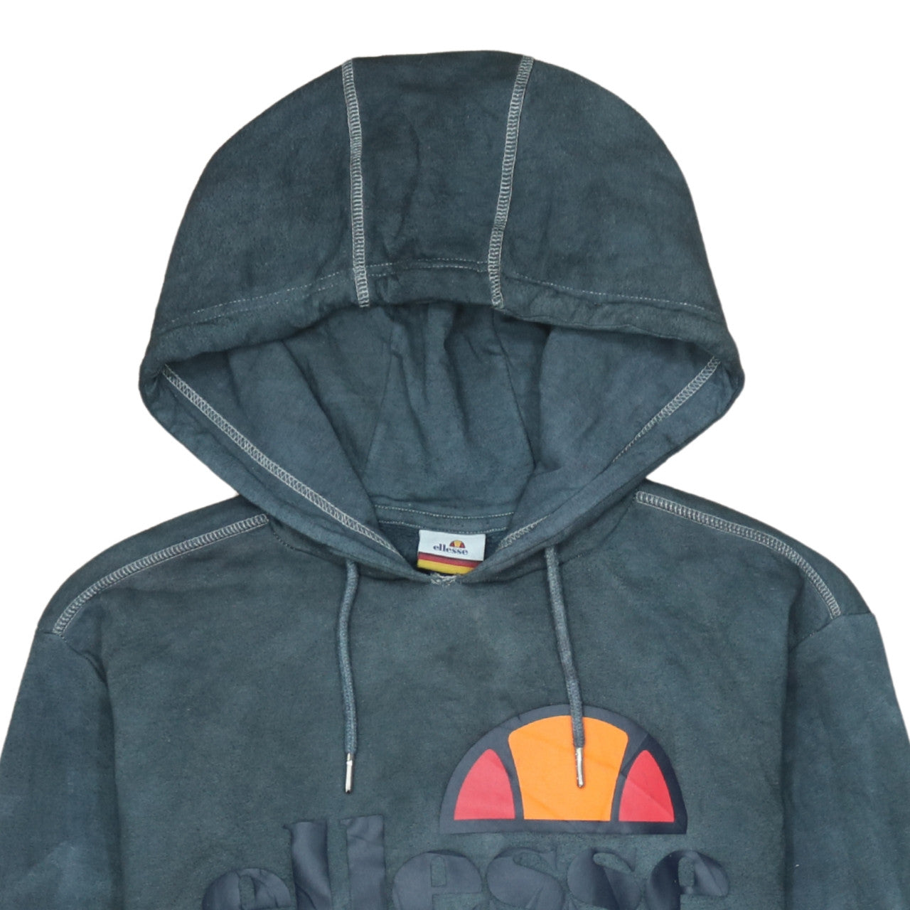 Ellesse Womens Blue Pullover Hoodie Size 12 Embroidered Logo