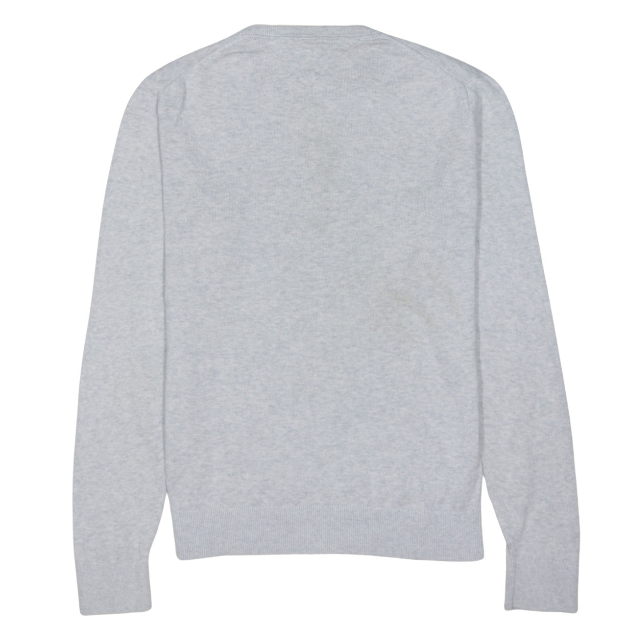 Tommy Hilfiger Men's Grey Cotton Crew Neck Jumper Size M