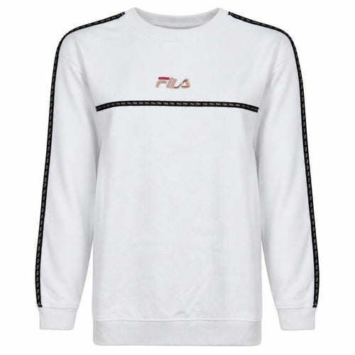FILA Men's White Pullover Sweatshirt XS Crew Neck Logo Sports Style