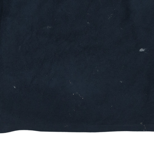 Reebok Mens Blue Fleece V-Neck Pullover Sweatshirt Size L