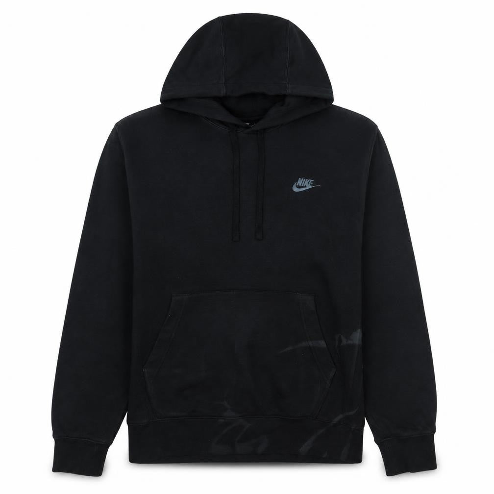 Front view of Nike Men's Black Pullover Hoodie Small Regular Fit Fleece Sweatshirt