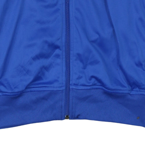 Nike Men's Blue Track Jacket Size L Sports Full Zip Activewear