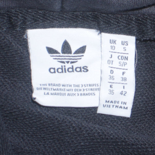 Adidas Women's Black & Teal Hoodie Size 10 Raglan Sleeve Pullover