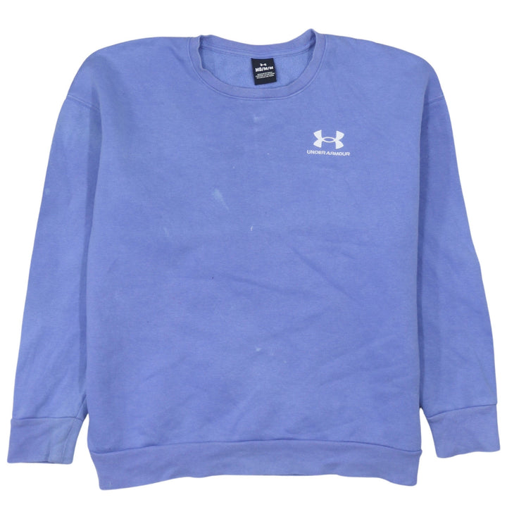 Under Armour Womens Blue Medium Pullover Sweatshirt with Logo