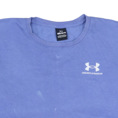 Under Armour Womens Blue Medium Pullover Sweatshirt with Logo