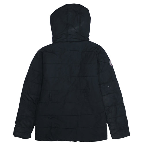 U.S. Polo Assn. Men's Black Hooded Puffer Jacket Size S