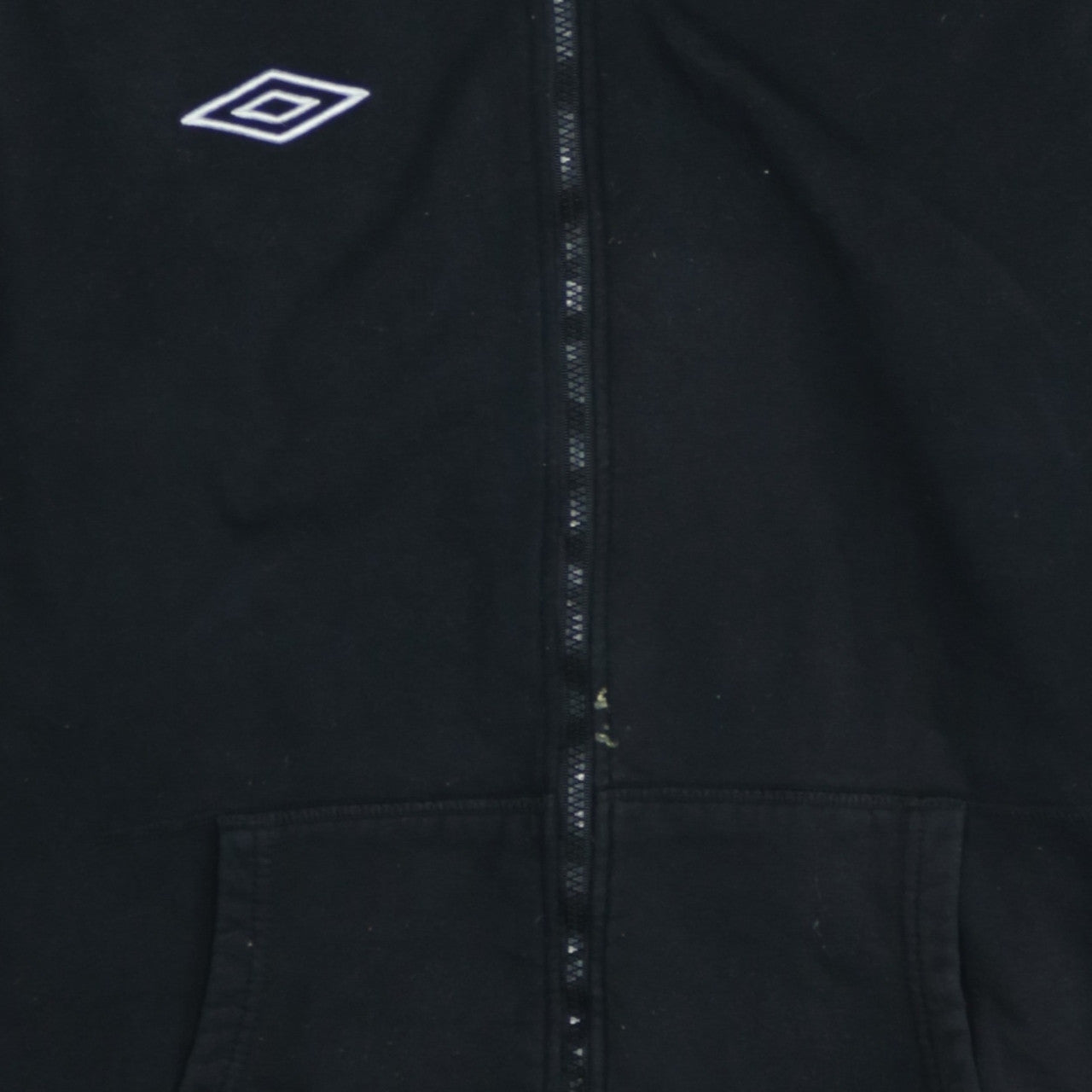 Umbro Men's Black XXL Full Zip Hoodie with Logo Design