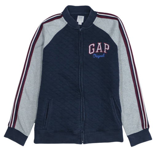 GAP Boys Blue Quilted Zip Track Jacket Size 14-16 Years