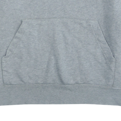 Nike Men's Grey Pullover Hoodie Small Logo Sportswear Fleece