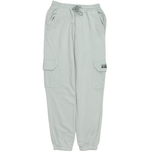 Adidas Womens Grey Cargo Jogger Trousers Size 10 Fleece